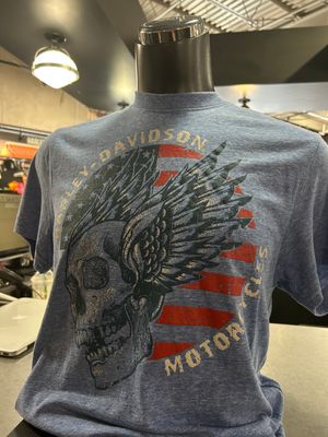 H-D FREEDOM SKULL TEE