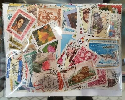 500 sellos diferentes de España (usados)