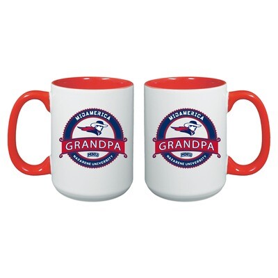 Grandpa Glory Cafe Mug- Red