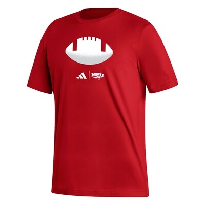 Adidas Short Sleeve Football Tee - Red