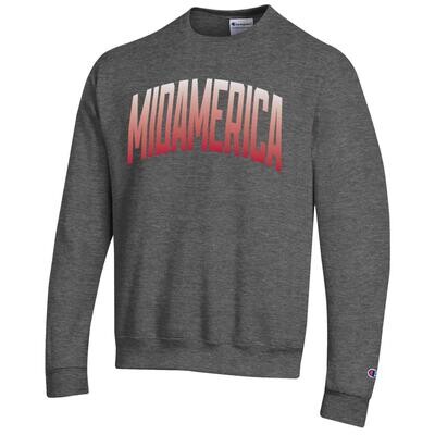 Champion Applique Fleece Crew - Charcoal