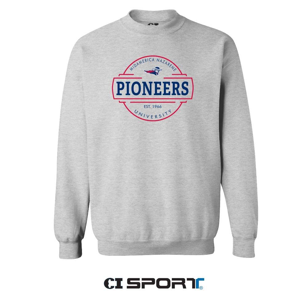 CI Sport Embroidered Crew - Ash