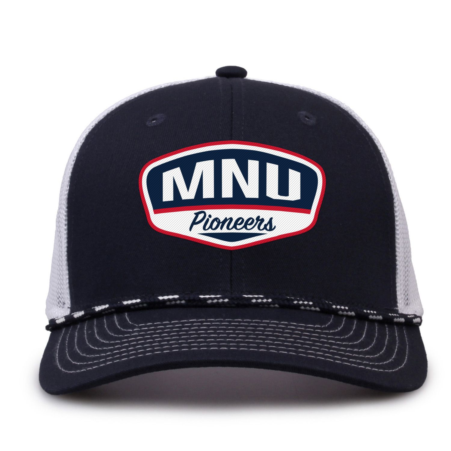 MNU Adjustable Trucker Hat with Rope