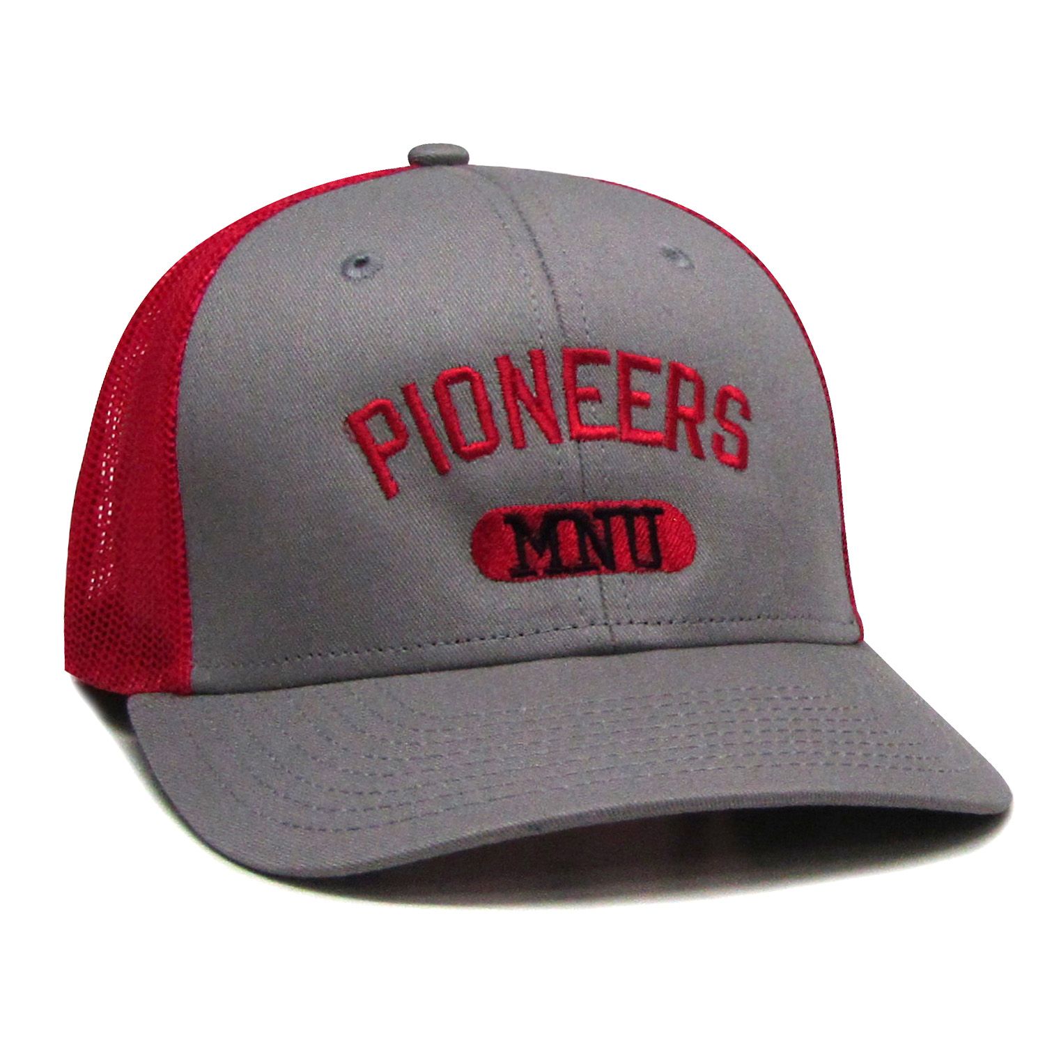 Classic Trucker Hat - Gray/Red