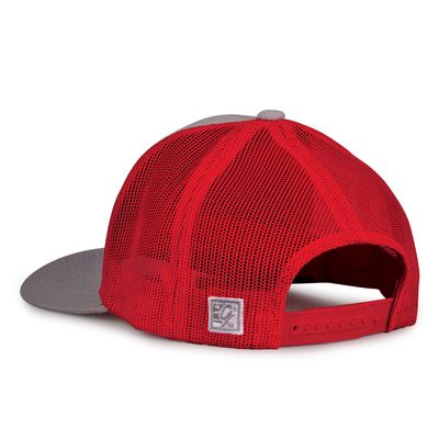 Classic Trucker Hat - Gray/Red