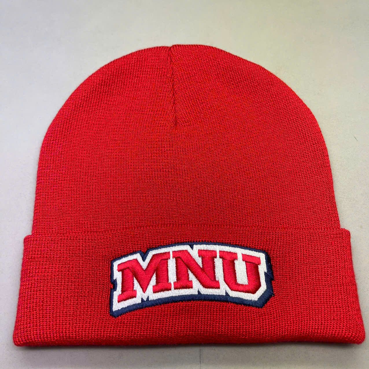 MNU Knit Cuff Beanie - Red
