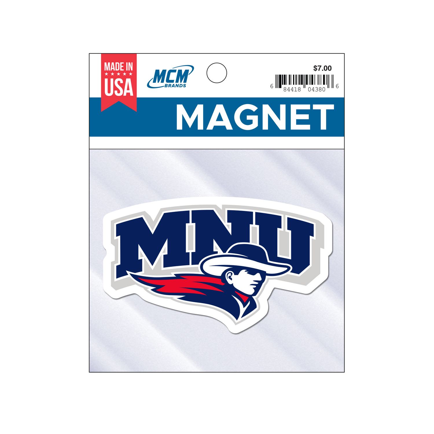 MCM MNU Magnet - MNU with mascot - Blue