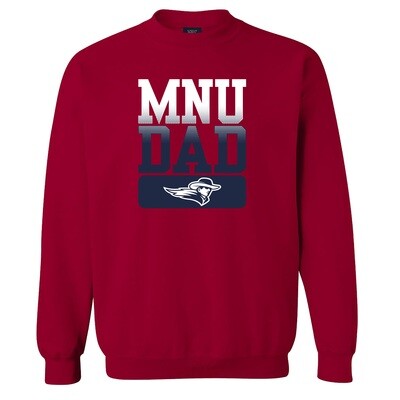 MNU Dad Fleece Crew - Red MNU Dad Fleece Crew - Red