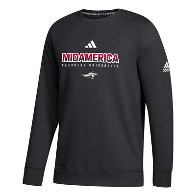 Adidas Fleece Crew - Black Adidas Fleece Crew - Black