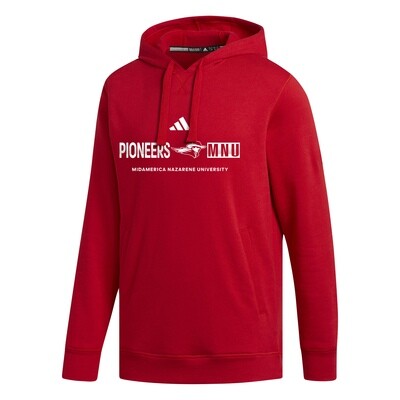 Adidas Fleece Hood - Red Adidas Fleece Hood - Red