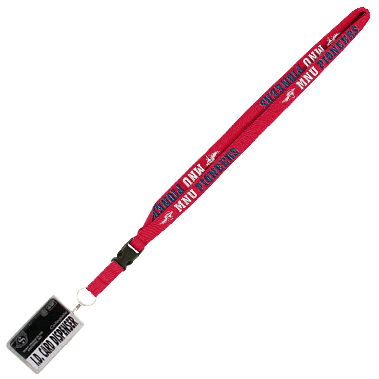 MNU Woven Lanyard - Red/White/ Navy MNU Woven Lanyard - Red/White/ Navy