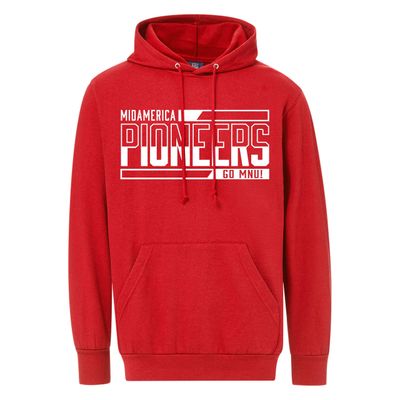 MV Sport Fundamental Fleece Hood - Red MV Sport Fundamental Fleece Hood - Red