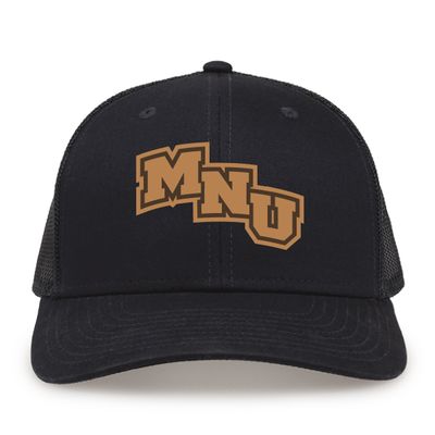 The Game Trucker Hat w/ Leather Patch - Navy The Game Trucker Hat w/ Leather Patch - Navy