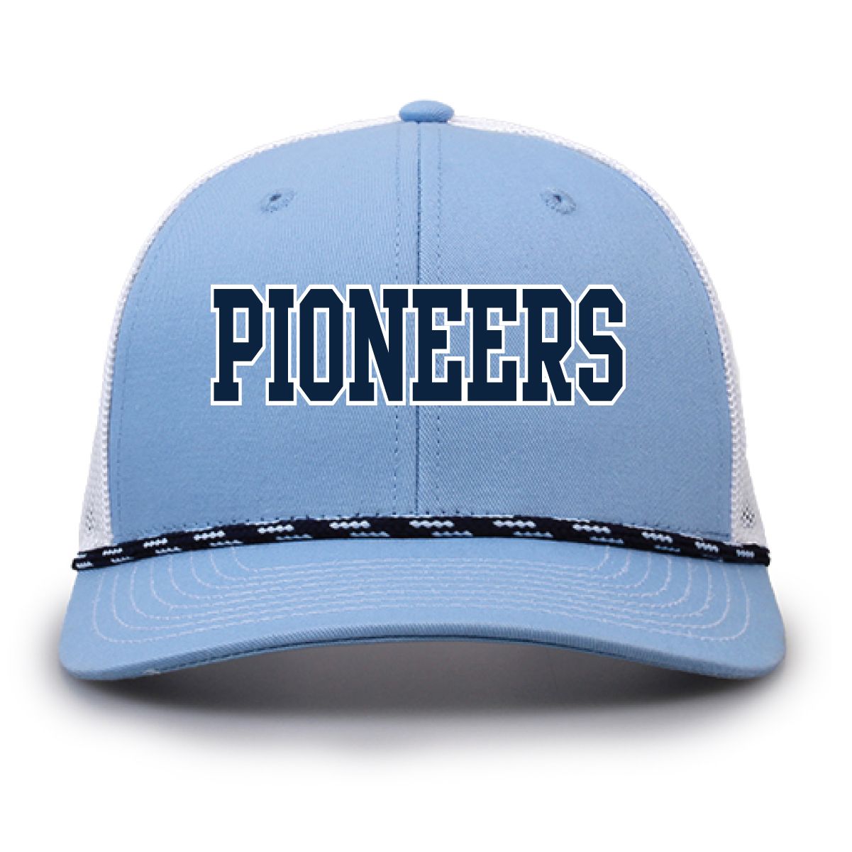 The Game Trucker Hat w/ Rope - Columbia Blue The Game Trucker Hat w/ Rope - Columbia Blue