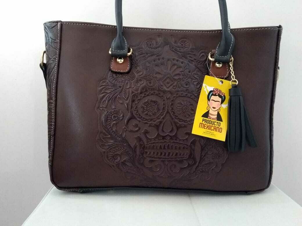Bolsa de Mujer de Baqueta Café