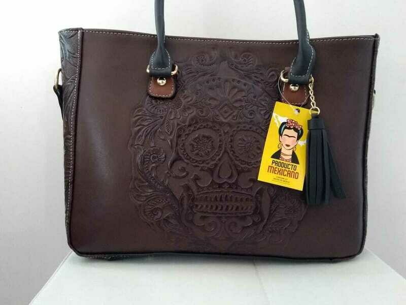 Bolsa de Mujer de Baqueta Café