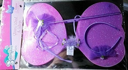 Butterflies Boutique Glittery Wand &amp; Wings 