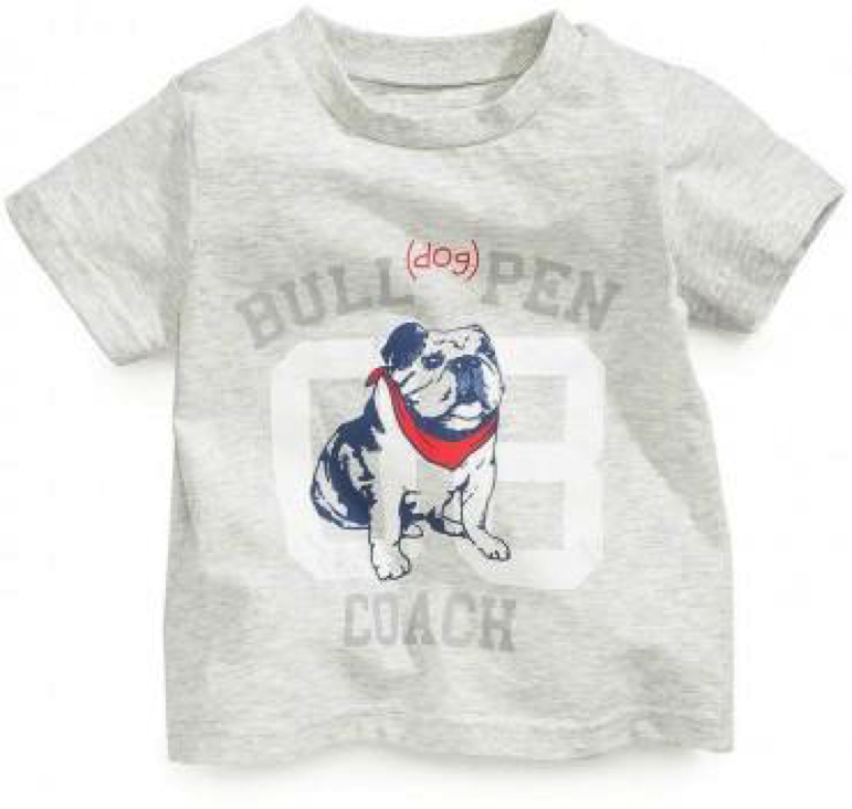 First Impressions Baby Boy Bulldog Tee