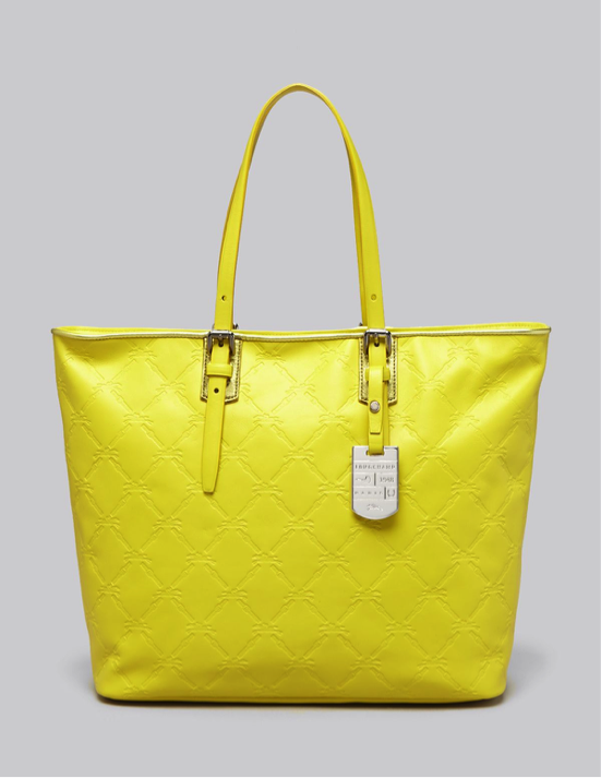 Longchamp Lm Cuir Small Lemon Tote Bag