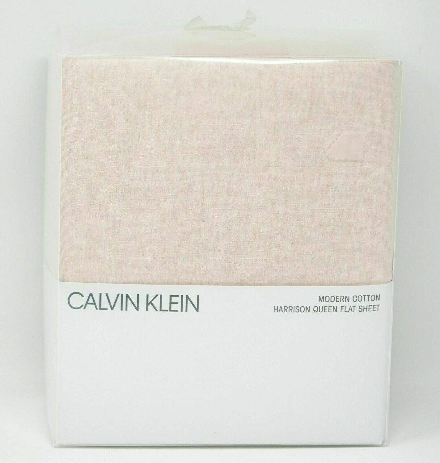 Calvin Klein Modern Cotton Harrison Pink Queen Flat Sheet Bedding