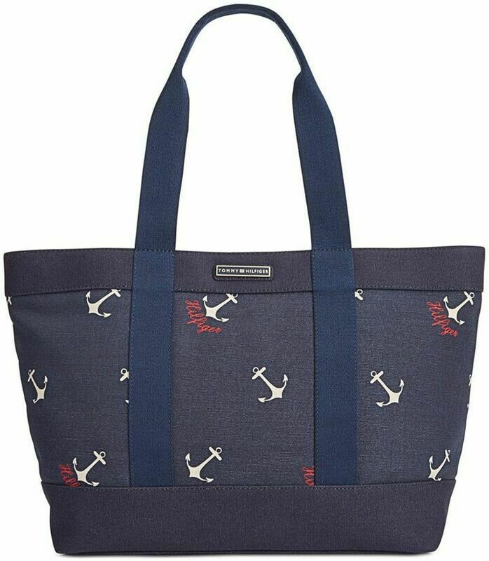 Tommy Hilfiger Daphne Sophie Anchor Canvas Tote