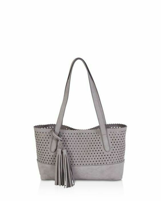 BUCO Handbags Small Metro Tote Bag Purse " Grey"