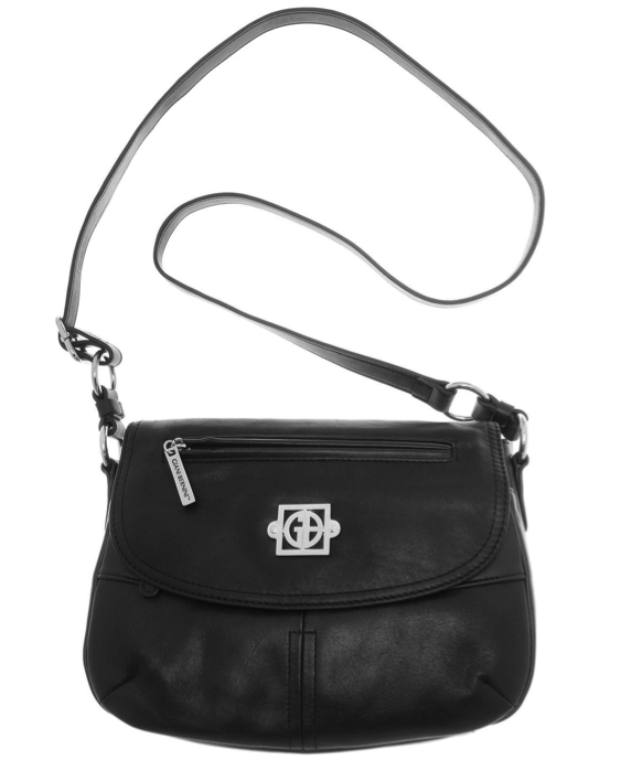 Giani Bernini Handbag, Nappa Leather Saddle Flap Bag