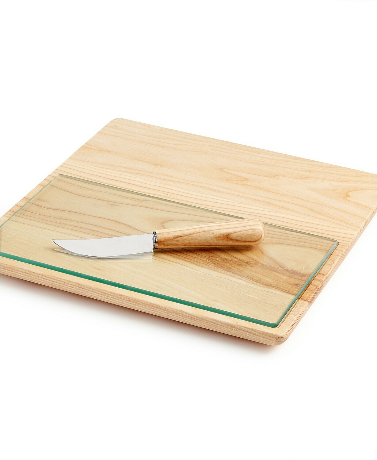 Hotel Collection Wood & Glass 3-Pc. Cheeseboard Set