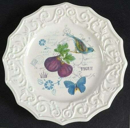 Mikasa Antique Countryside Fig Appetizer Plate