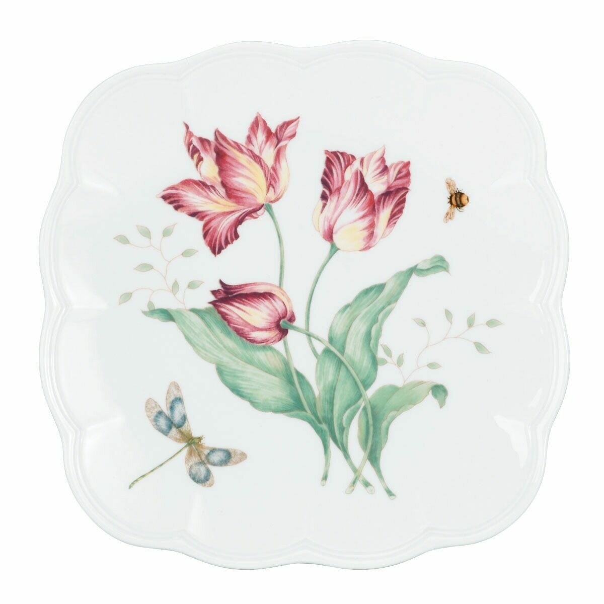 Lenox Dinnerware, Butterfly Meadow Square Accent Plate