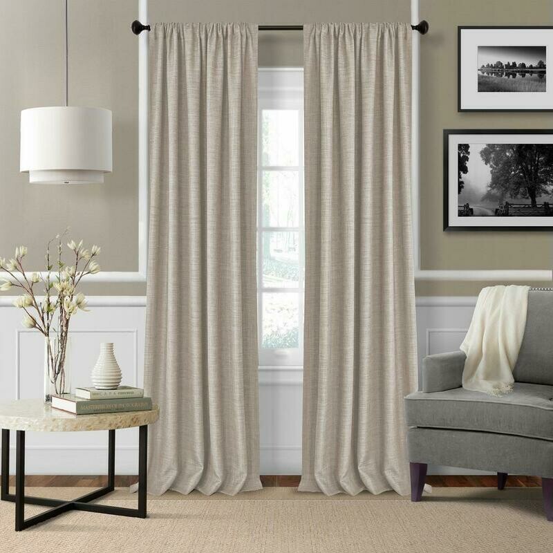Elrene Pennington Textured Solid 52&quot; x 84&quot; Panel Set 