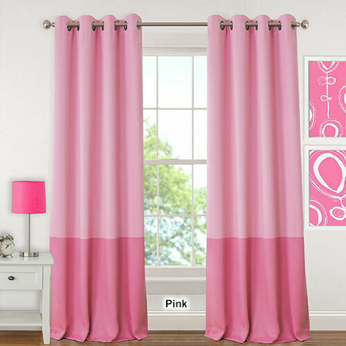 Elrene Madeline Colorblocked 52&quot; x 95&quot; Blackout Panel 