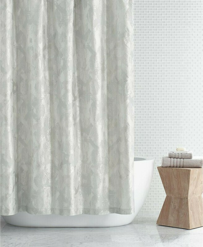 Hotel Collection Interlattice 72&quot; X 72&quot; Shower Curtain Silver