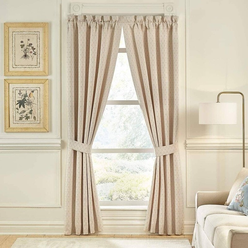 Croscill Carlotta 84&quot; Square Curtain Window Panel Pair