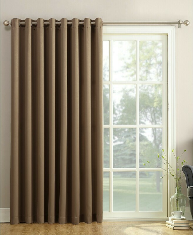 Sun Zero Grant Room Darkening Grommet 100&quot; x 84&quot; Patio Panel