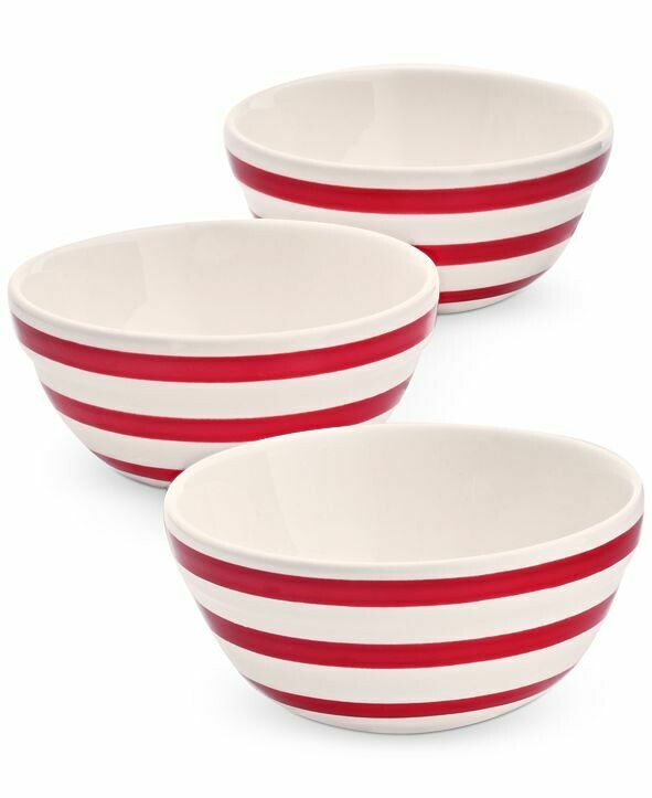 Martha Stewart Collection Striped Dip Bowls, Set of 3