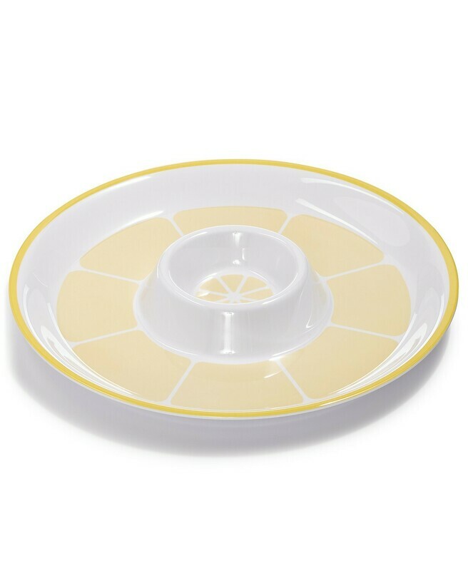 Martha Stewart Collection Citrus Melamine Chip &amp; Dip Tray
