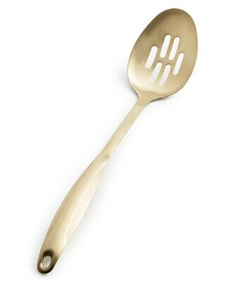 Martha Stewart Collection Gold-Tone Slotted Spoon