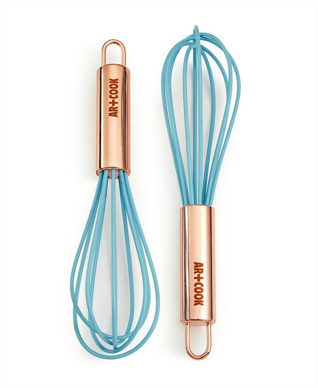 Art &amp; Cook 2-Pc. Mini Whisk Set (6&quot;) - Blue