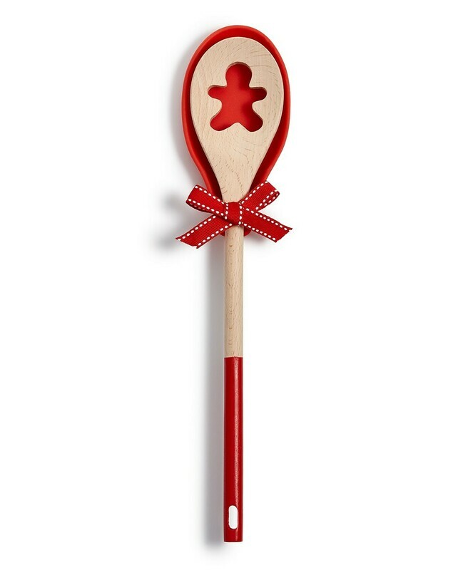 Art &amp; Cook Wood Cooking Spoon with Silicone Spoon Rest