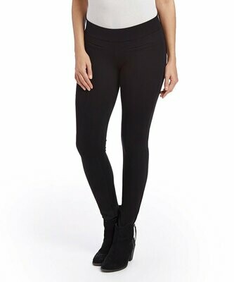 9th & Lexington Pintuck Ponte Legging Pant Black