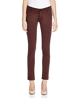 Jash World Ponte Skinny Pants - Brown