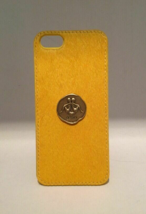Lucky Brand Gemini Hard Case Cover iPhone 5 and 5s  Leather Calf Hair