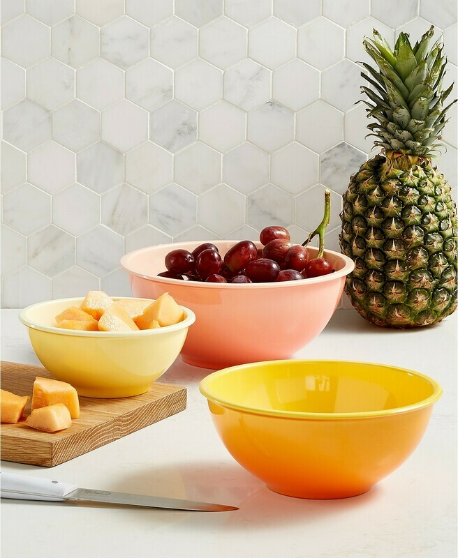 Martha Stewart Collection 3-Pc. Ombre Bowl Set