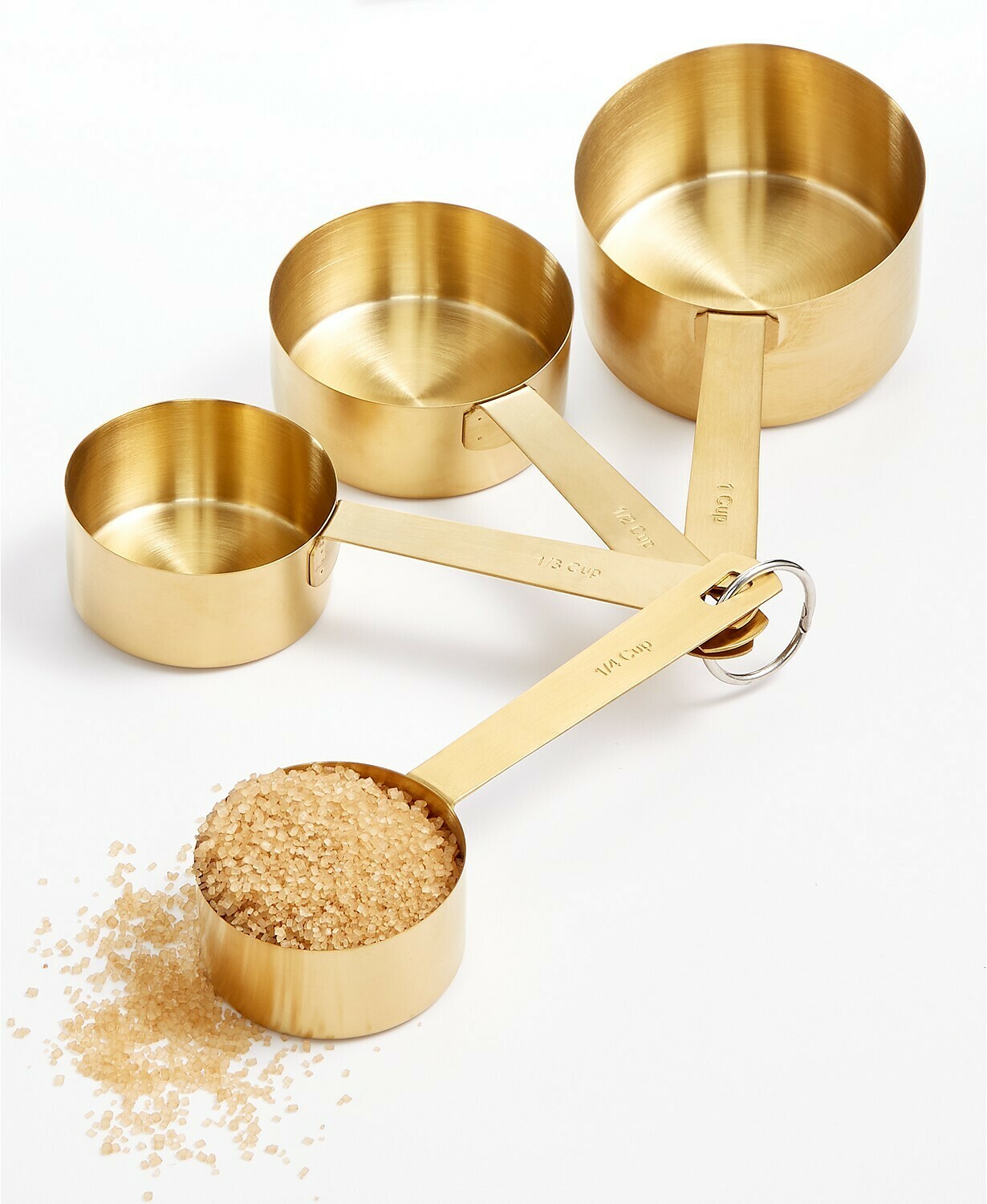 Martha Stewart Collection Harvest Gold-Tone Measuring Cups, Set of 4