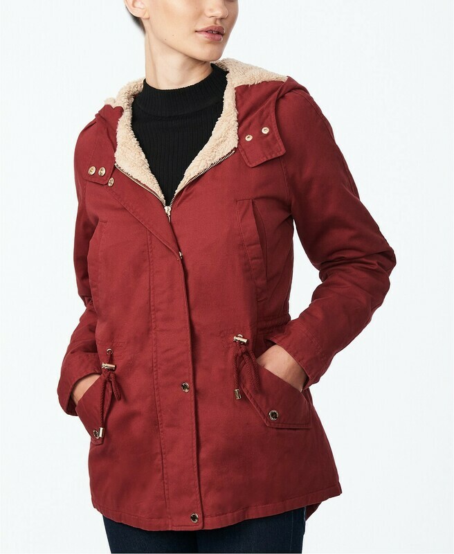 Collection B Juniors&#39; Hooded Anorak Jacket