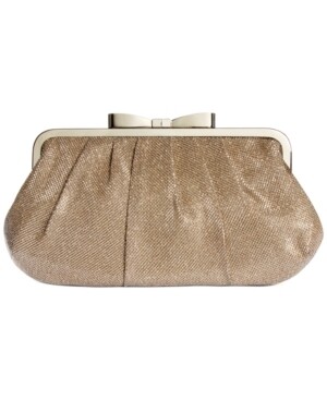 Style & Co. Pat Bow Frame Clutch