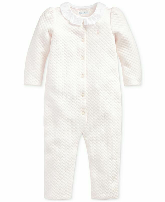 Polo Ralph Lauren Baby Girls Jacquard Ruffle One Piece