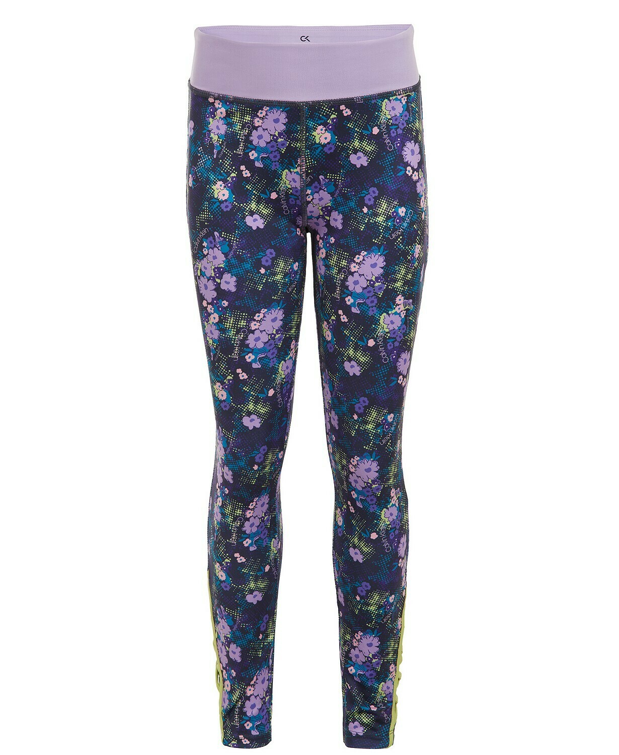 Calvin Klein Performance Big Girls Floral-Print Leggings