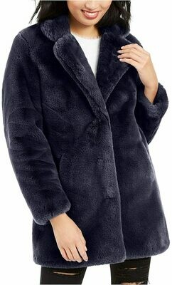 Apparis Eloise Faux-Fur Coat NAVY BLUE
